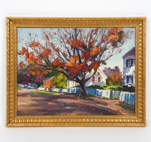 PATRICK CIVALE (1901-1984) LANDSCAPE O/C PAINTING