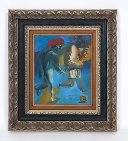 V. TYUTYUNIK (UKRAINIAN) SUREALIST PAINTING O/C