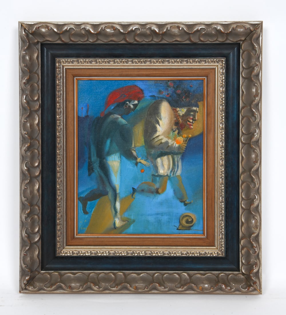 V. TYUTYUNIK (UKRAINIAN) SUREALIST PAINTING O/C (1 of 8)