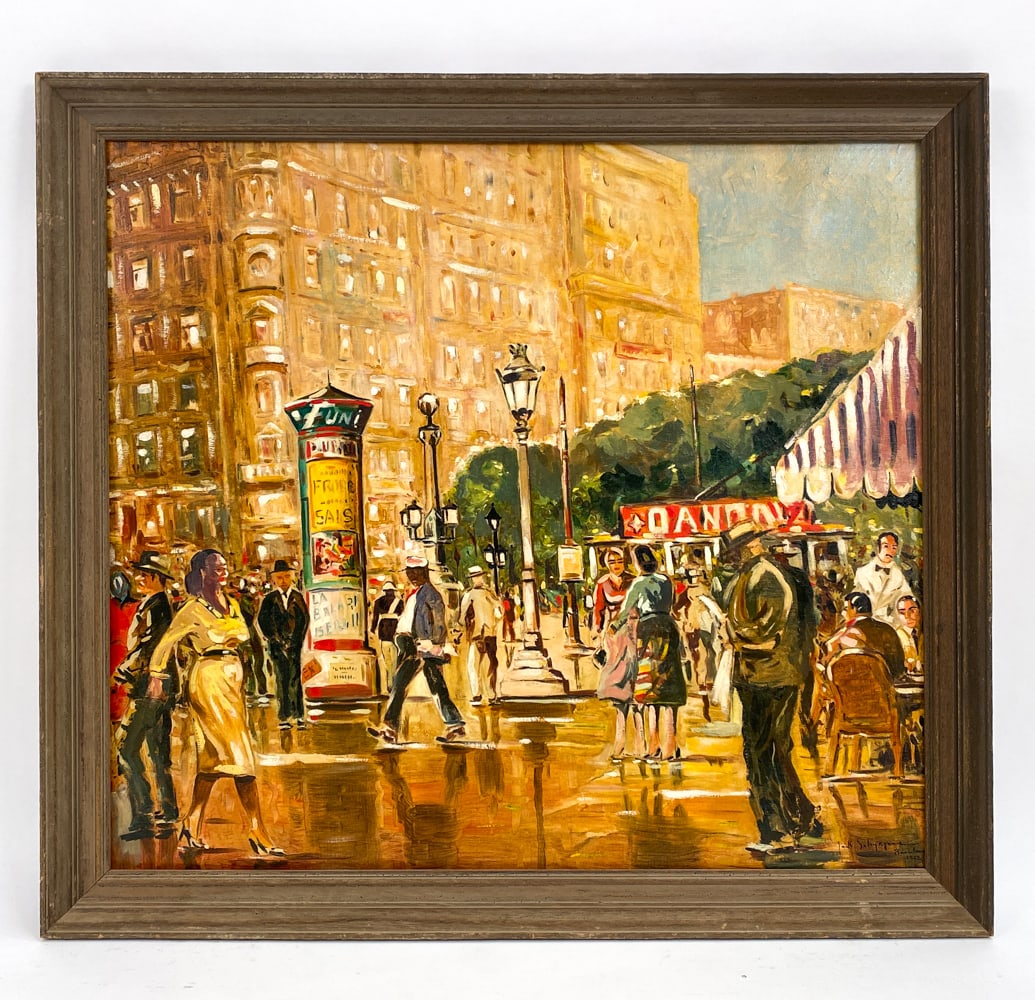 1952 PARISIAN STREET SCENE O/C (1 of 5)