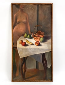 20TH C. NUDE O/C PAITNING