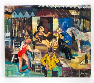 20TH C. EXPRESSIONIST PAINTING O/C
