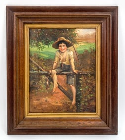 S. R. WRIGHT 19TH C. O/C PAINTING