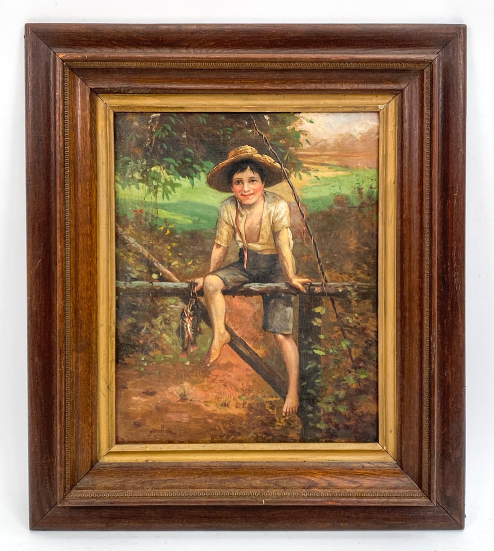 S. R. WRIGHT 19TH C. O/C PAINTING (1 of 5)