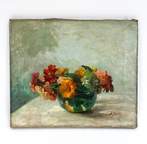 A. HEIL STILL LIFE OIL ON CANVAS