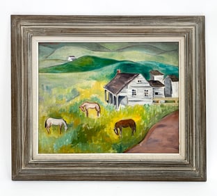 A. NELL 20TH CENTURY LANDSCAPE