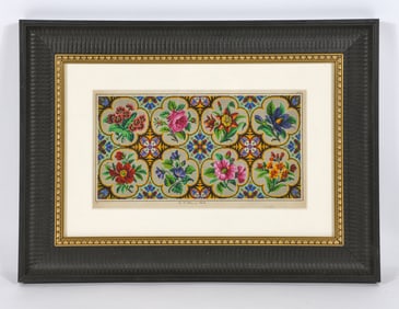 ANTIQUE BERLIN WOOL WORK DESIGN MODEL