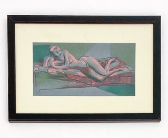 HARRY STERNBERG (1904-2001) NUDE SERIGRAPH