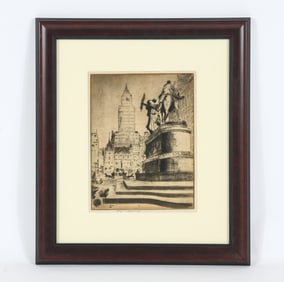 F. NAKAMIZO (JAPANESE-AMERICAN, 1889-1950) ETCHING