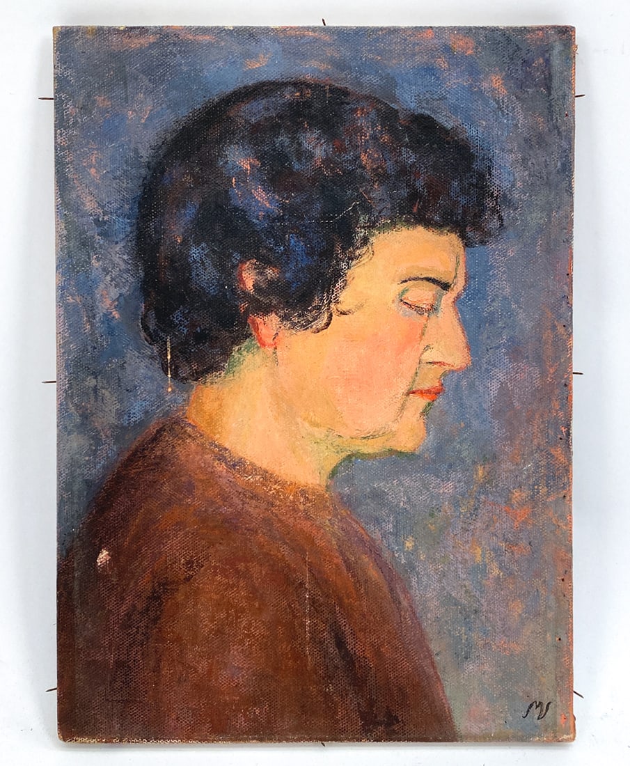 EARLY 20TH C. PORTRAIT OF WOMAN O/C (1 of 4)