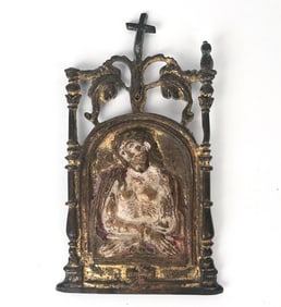 SPANISH 16TH C. PAX: MAN OF SORROWS