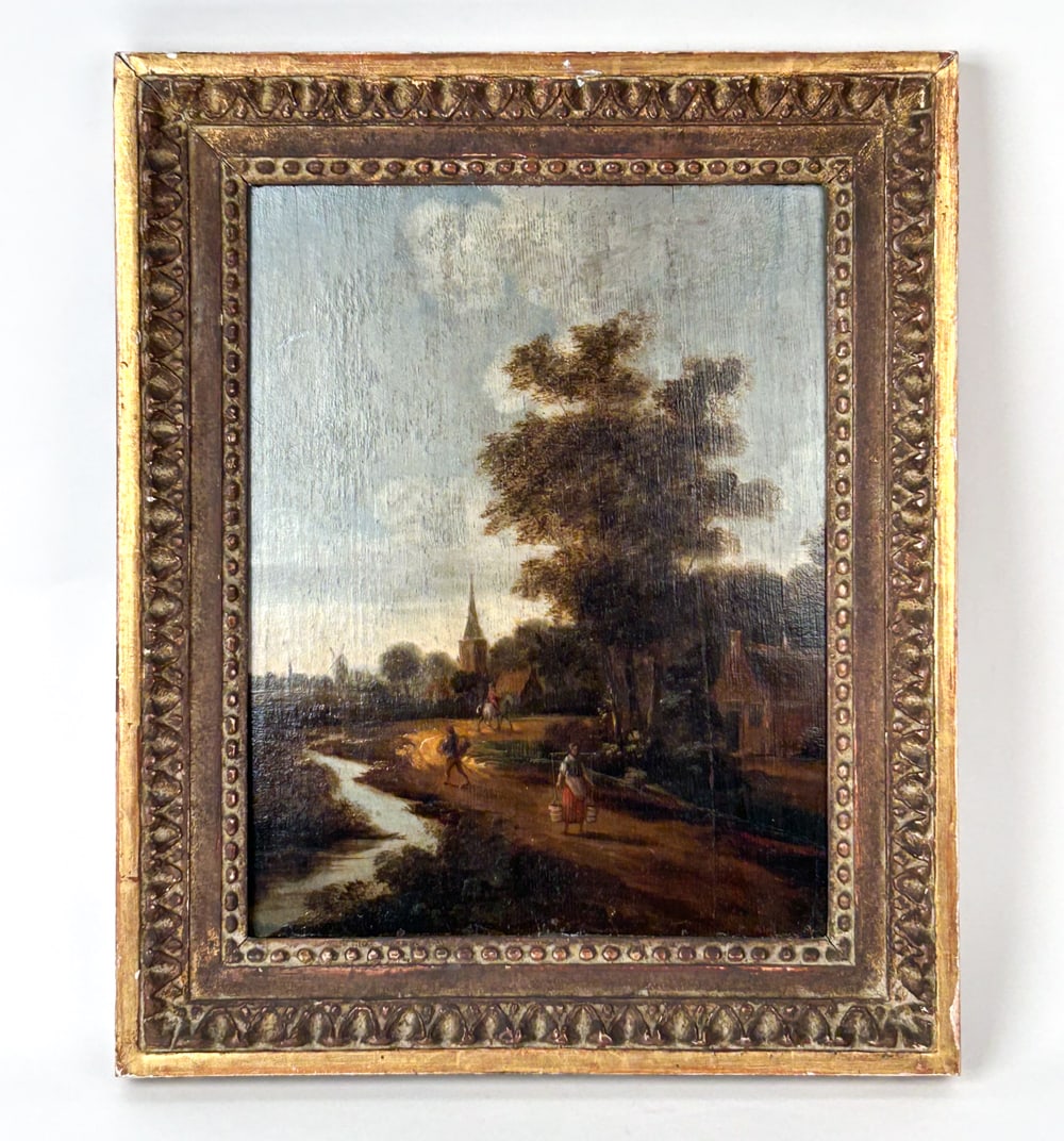 LATE 17TH/EARLY 18TH C. DUTCH VILLAGE SCENE (1 of 11)