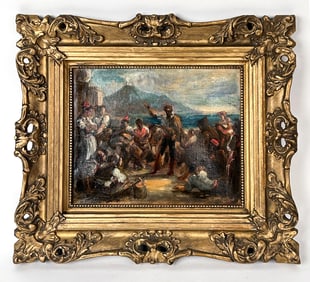 SCHOOL OF DELACROIX MID 19TH C. OIL ON CANVAS