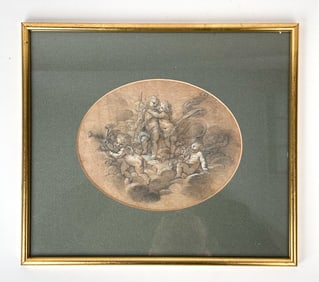 CONTINENTAL 18TH/19TH C. DRAWING OF PUTTI