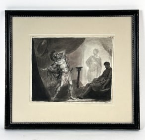 MID 18TH C. WASH DRAWING CLASSICAL SCENE