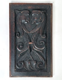 16TH C. ROMAYNE CARVED PANEL
