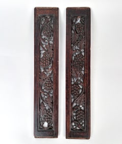 PAIR OF 16TH C. SACRISTY GRAPE PANELS