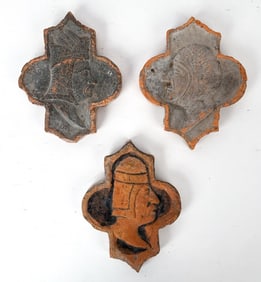 (3) 15TH/16TH C. AUVERGNE FRENCH CEILING TILES