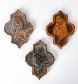 (3) 15TH/16TH C. AUVERGNE FRENCH CEILING TILES