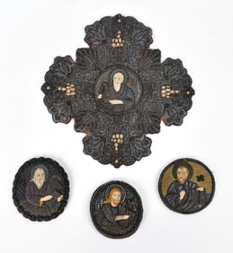 SET OF RUSSIAN ORTHODOX APOSTLE EMBROIDERIES