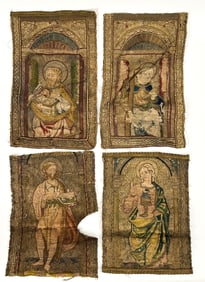 GROUPING OF 16TH C. ORPHREY EMBROIDERIES