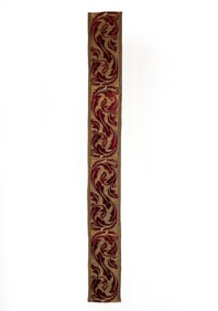 LONG 17TH C. PORTUGESE GOLD & VELVET TEXTILE