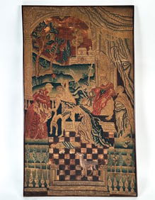 EARLY 18TH C. GEORGE I NEEDLEWORK