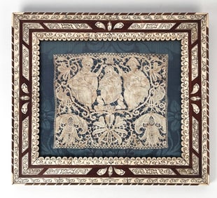 RARE EARLY 17TH C. ITALIAN LACE (PUNTO IN ARIA)