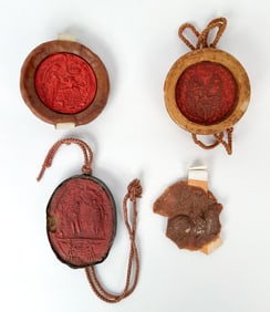 GROUPING OF MEDIEVAL/RENAISSANCE WAX SEALS
