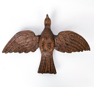 SOUTH GERMAN 18TH C. HOLY DOVE CARVING