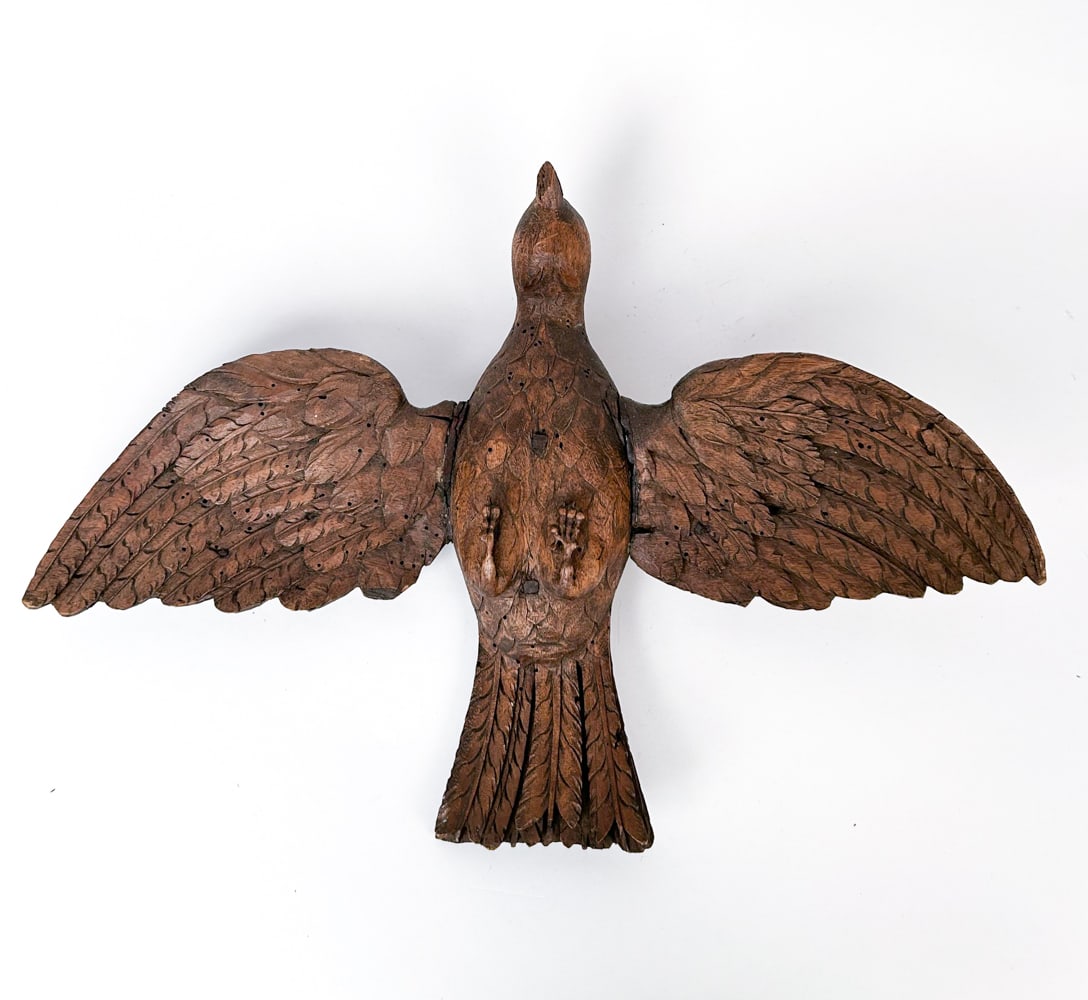 SOUTH GERMAN 18TH C. HOLY DOVE CARVING (1 of 10)