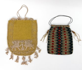 C. 1700 EMBROIDERED PURSE INCL. OTHER
