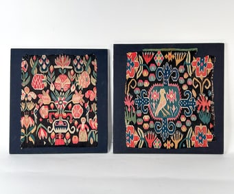 (2) EARLY SWEDISH FLAMSKVAV SKANE TAPESTRIES