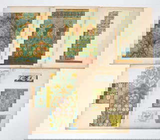 GROUPING OF LARGE ART NOUVEAU DESIGNS