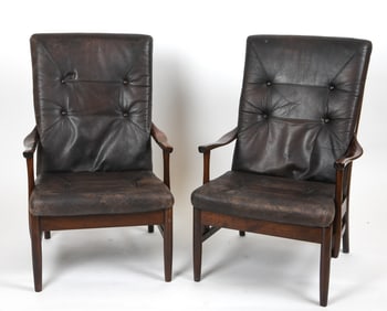 FARSTRUP DANISH BEECH HIGH-BACK "CASA" CHAIRS 1970