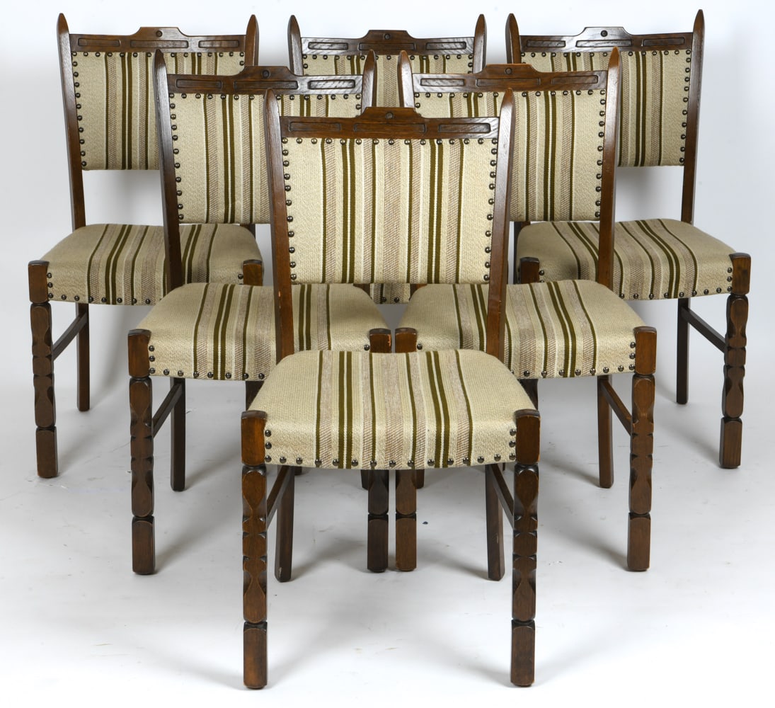 (6) ATTR. HENNING KJAERNULF DINING CHAIRS C. 1970S (1 of 17)