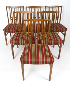(6) MANNER OF NILS JONSSON BEECH DINING CHAIRS