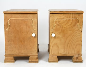 SVENSKA STYLE SWEDISH ART DECO NIGHTSTANDS C.1940S