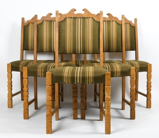 (6) HENNING KJAERNULF STYLE DANISH DINING CHAIRS