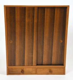 VEDEX DANISH SLIDING DOOR CABINET WITH DRAWERS