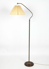 SCANDINAVIAN BRASS FLOOR LAMP C. 1950S