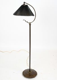 ANTIQUE SCANDINAVIAN COPPER FLOOR LAMP C. 1950S