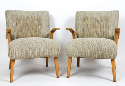 PAIR OF SCANDINAVIAN LOUNGE CHAIRS C. 1960S