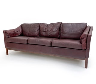 STOUBY STYLE DANISH THREE-SEAT SOFA C. 1970S