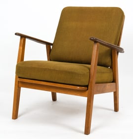 AAGE PEDERSON STYLE TEAK LOUNGE CHAIR C. 1960S