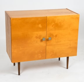 UP ZAVODY ASH WOOD CABINET C. 1970S