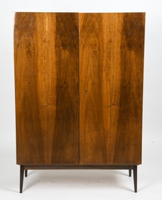 JITONA SOBESLAV WALNUT WARDROBE CABINET C. 1970S