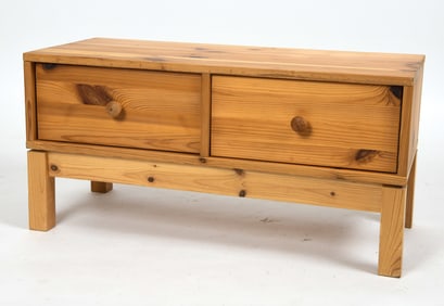 MANNER OF SVEN LARSSON PINE LOW CHEST OF DRAWERS