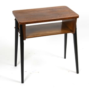 LEJKOWSKI & LESNIEWSKI POLISH SIDE TABLE C. 1960S