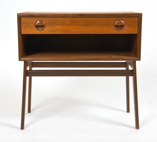 DANISH TEAK NIGHTSTAND C. 1960S